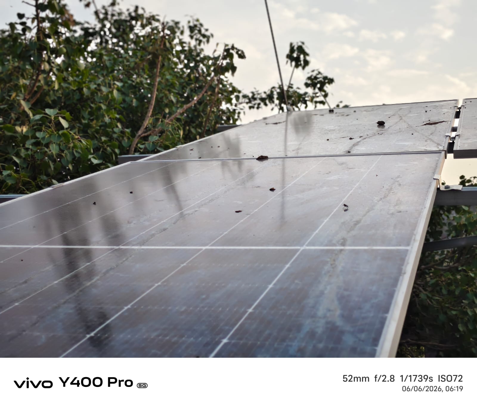 Another before-cleaning panel angle near Aminabad