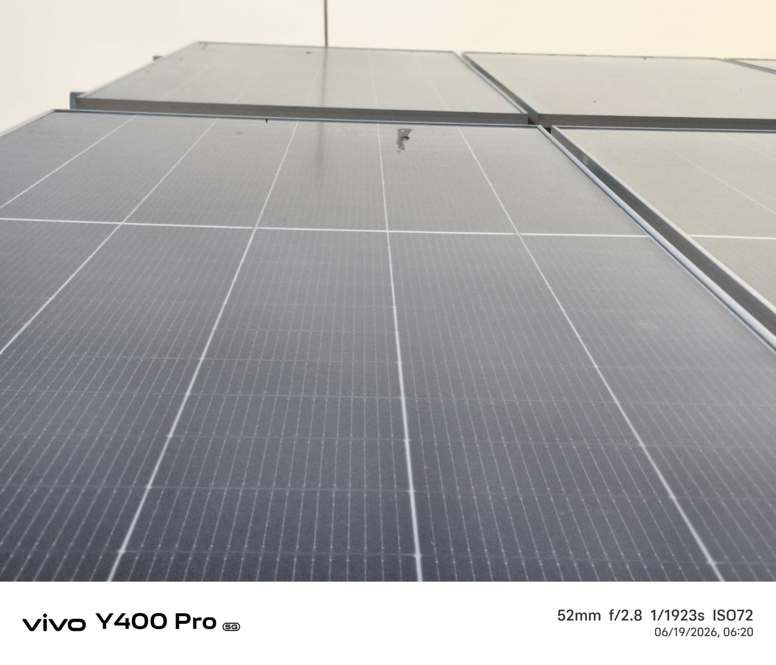 10KW commercial solar panel close view after cleaning in Lucknow